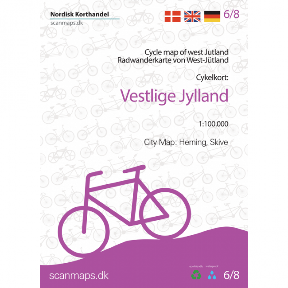 Västjylland Cykelkarta